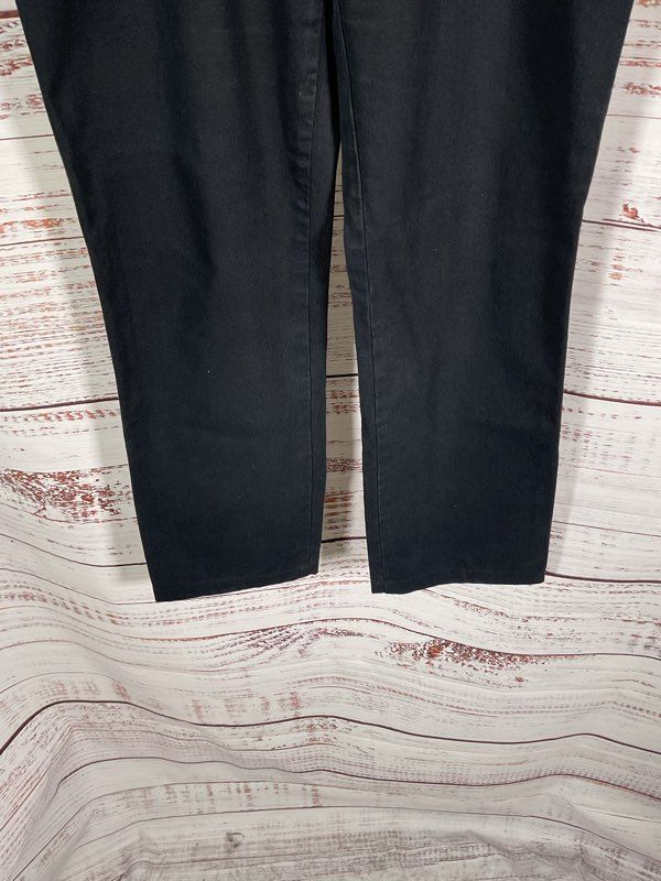 Vintage 90s Moschino Jeans Size 32x28 Black Gold Tone Peace Sign Made in Italy