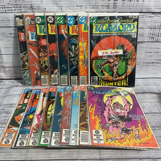 Lot Of 17 Vtg. The Warlord Dc Comics #1-66 Incomplete Ungraded Set