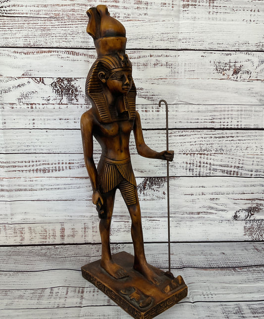 Vintage Egyptian Pharoah Resin Sculpture