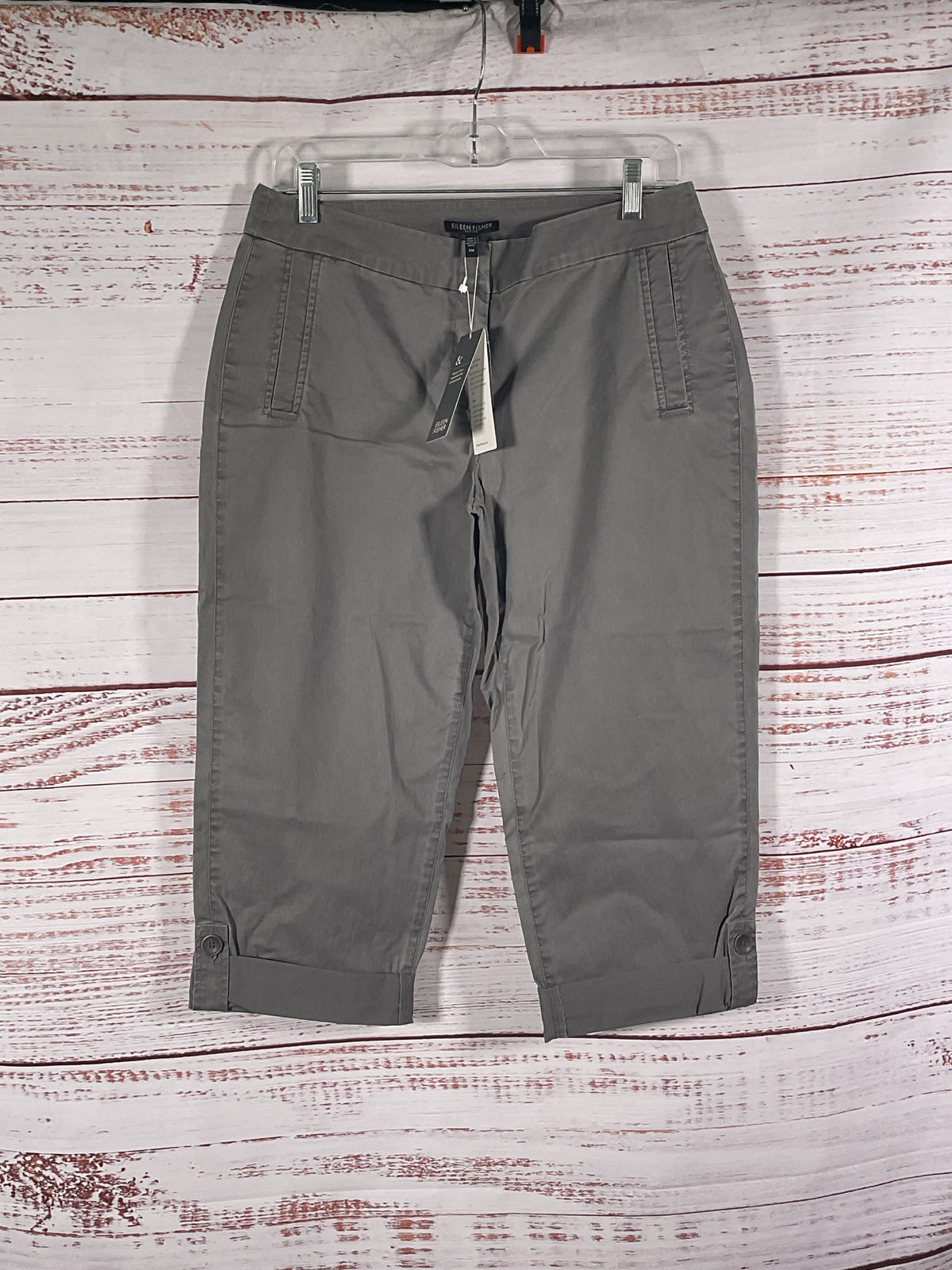 Eileen Fisher Gray Capri Pants NWT - Size Petite M