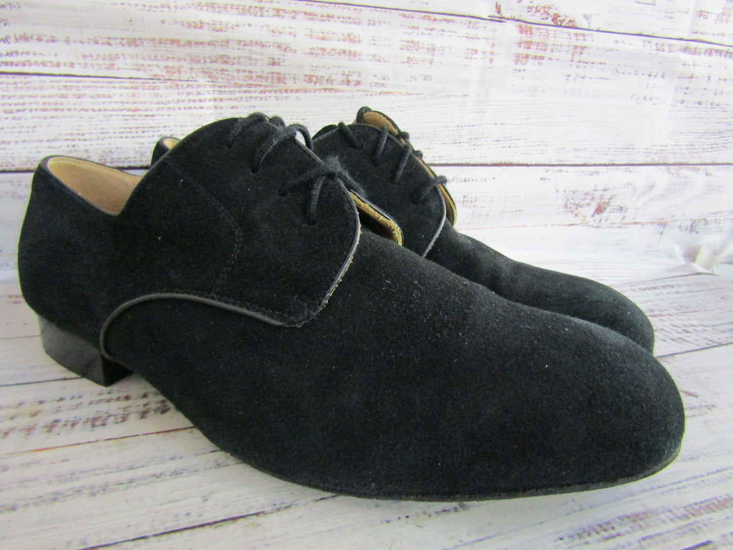 Werner Kern Modena Men's Black Suede Oxford Dancing Shoes Size 9.5