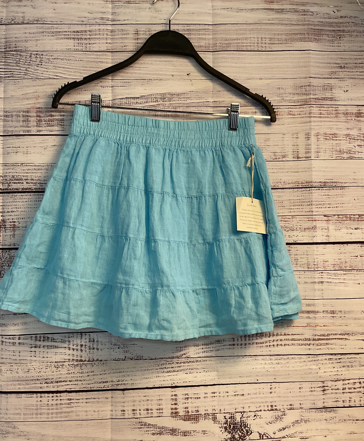 NWT Women's House of Harlow 1960 Turquoise Linen Skirt Size S