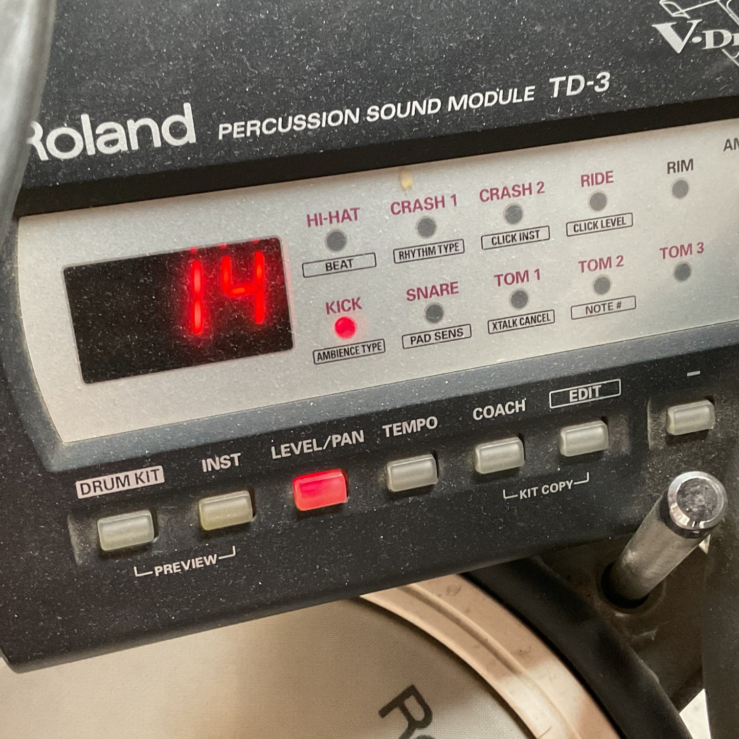 ROLAND TD-3 Electronic Drum Kit with Pedals- (WORKS!!!)