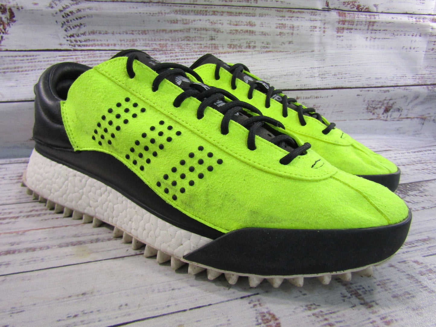Adidas x Alexander Wang Hike Low Men's Solar Yellow Sneakers Size 10 AC6841