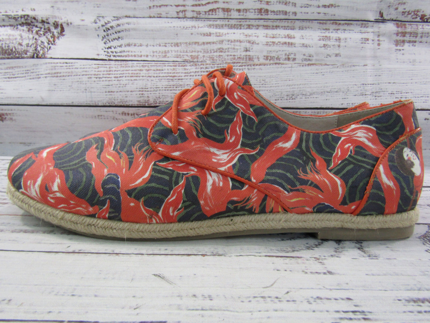 Icon Kylie Women's Multi-Color Floral Canvas Espadrille Sneakers Size 11