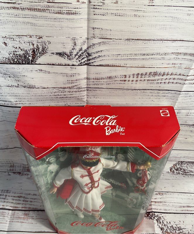 Coca Cola Majorette Barbie 12" Collector Doll New Nib Nrfb 2001 Mattel