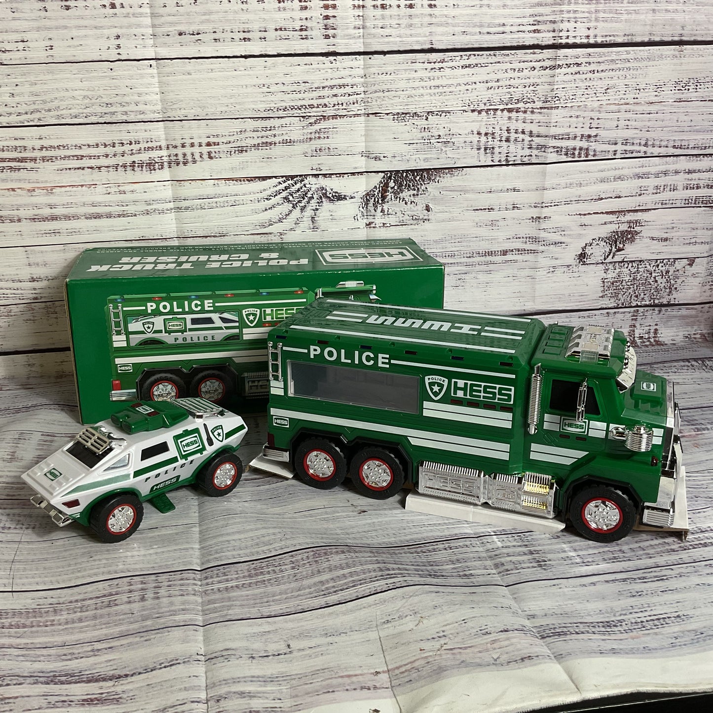 NEW 2023 HESS Toy Police Truck and Cruiser