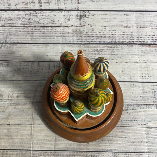 St. Basil's Cathedral 10" Russian Wood Collectible