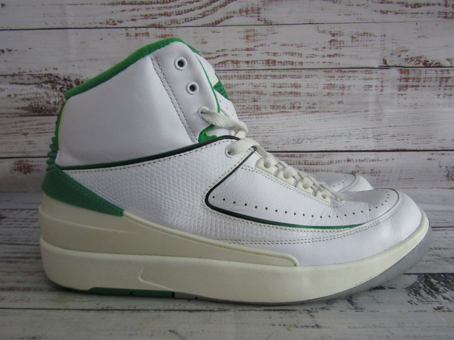 Nike Air Jordan 2 Retro Men's Lucky Green High Top Sneakers Size 11.5 DR8884-103