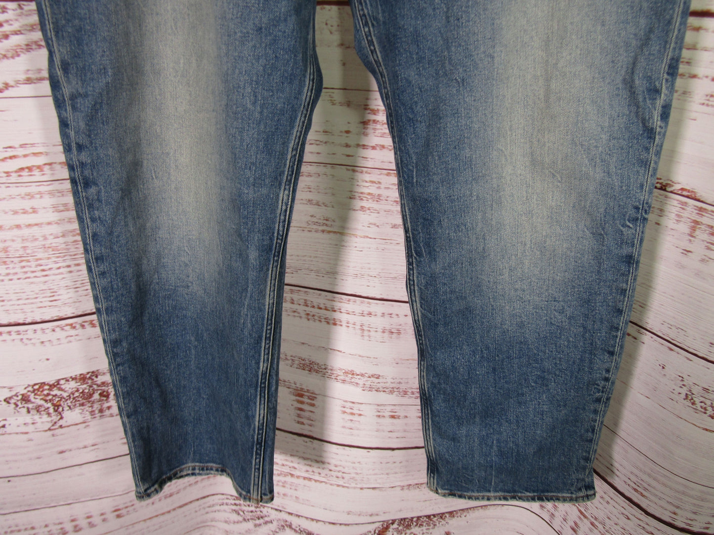 Good American Good Standard Women's Indigo Blue Mid-Rise Straight Jeans Size 32
