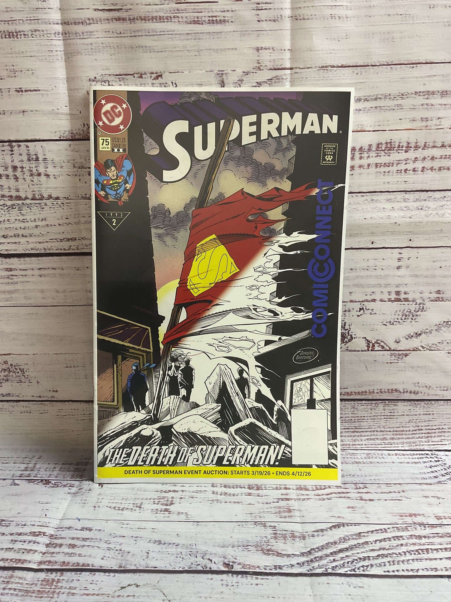 Death Of Superman Event Auction Comic Connect Art Catalog