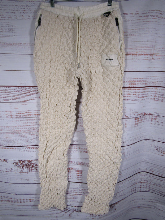 Sixth June Royal Beetle Men's Beige Textured Pants Size M