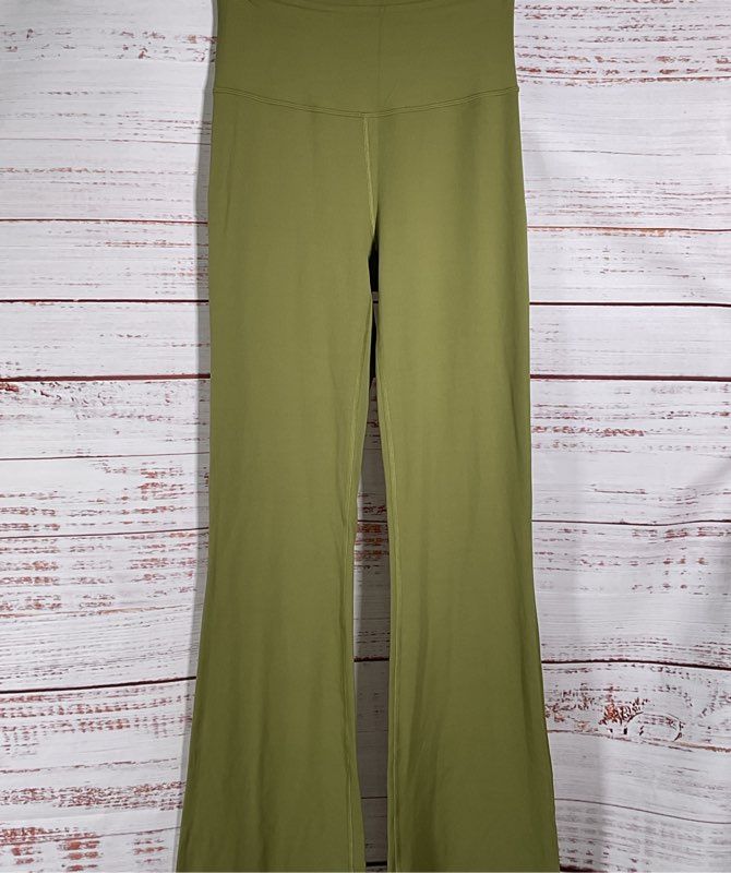 Lululemon Groove Super High Rise Nulu Flare Leggings Green 6