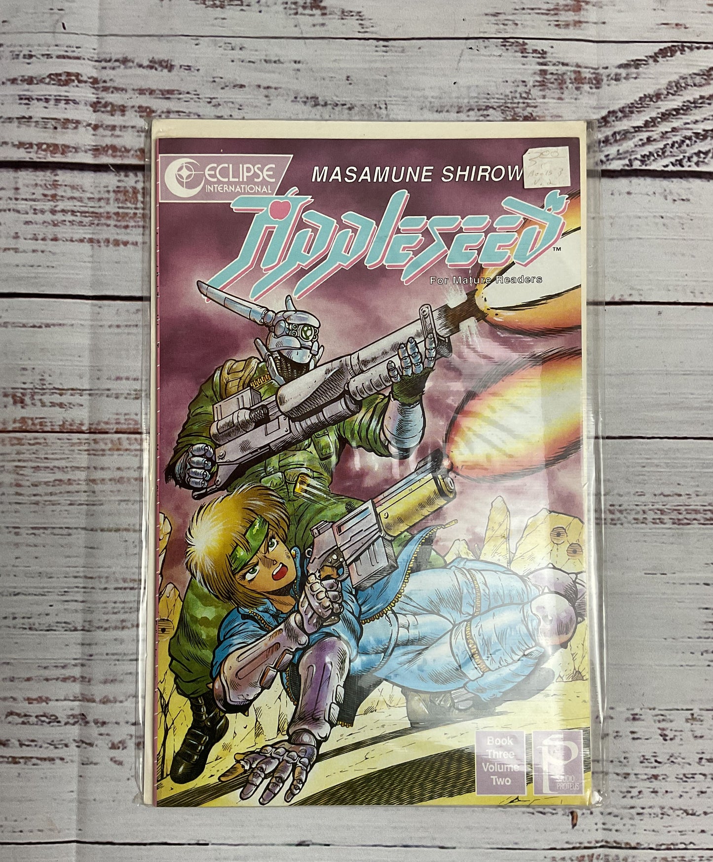 LOT 1990 Appleseed: Masamune Shiorw Eclipse International Book Three Volumes#1-5