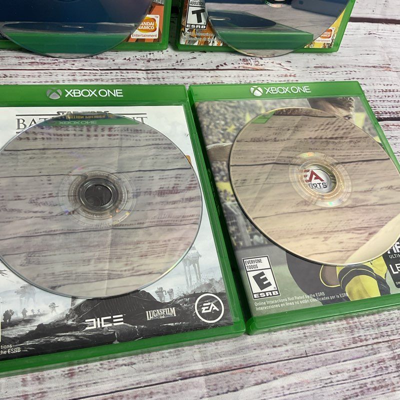 Lot of 4 Xbox One Games (Xenoverse 2, FighterZ, Star Wars Battlefront, FIFA 17)