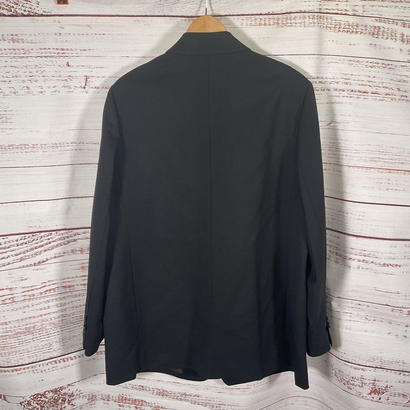 NWT Everlane Black Wool Blend Notch Lapel 2 Button Blazer Jacket - Size 16