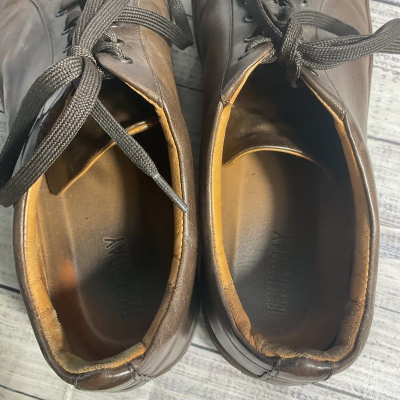 Thursday Everyday Brown Leather Low Top Sneaker Men's Size 14