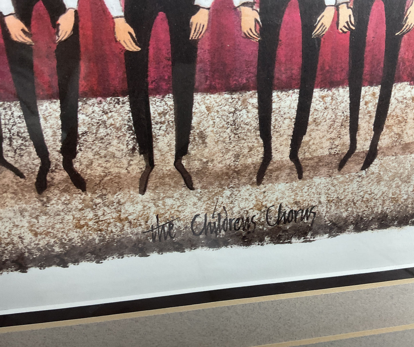 The Children's Chorus Framed Print by Signed P. Buckley Moss