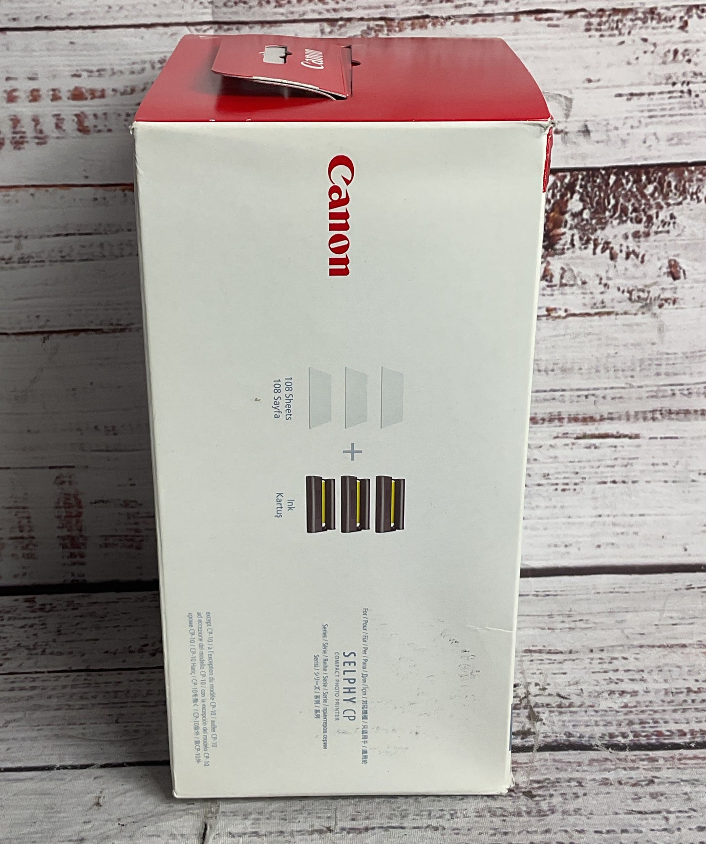 Canon Selphy Compact Photo Printer KP-108IN Color Ink Paper Set