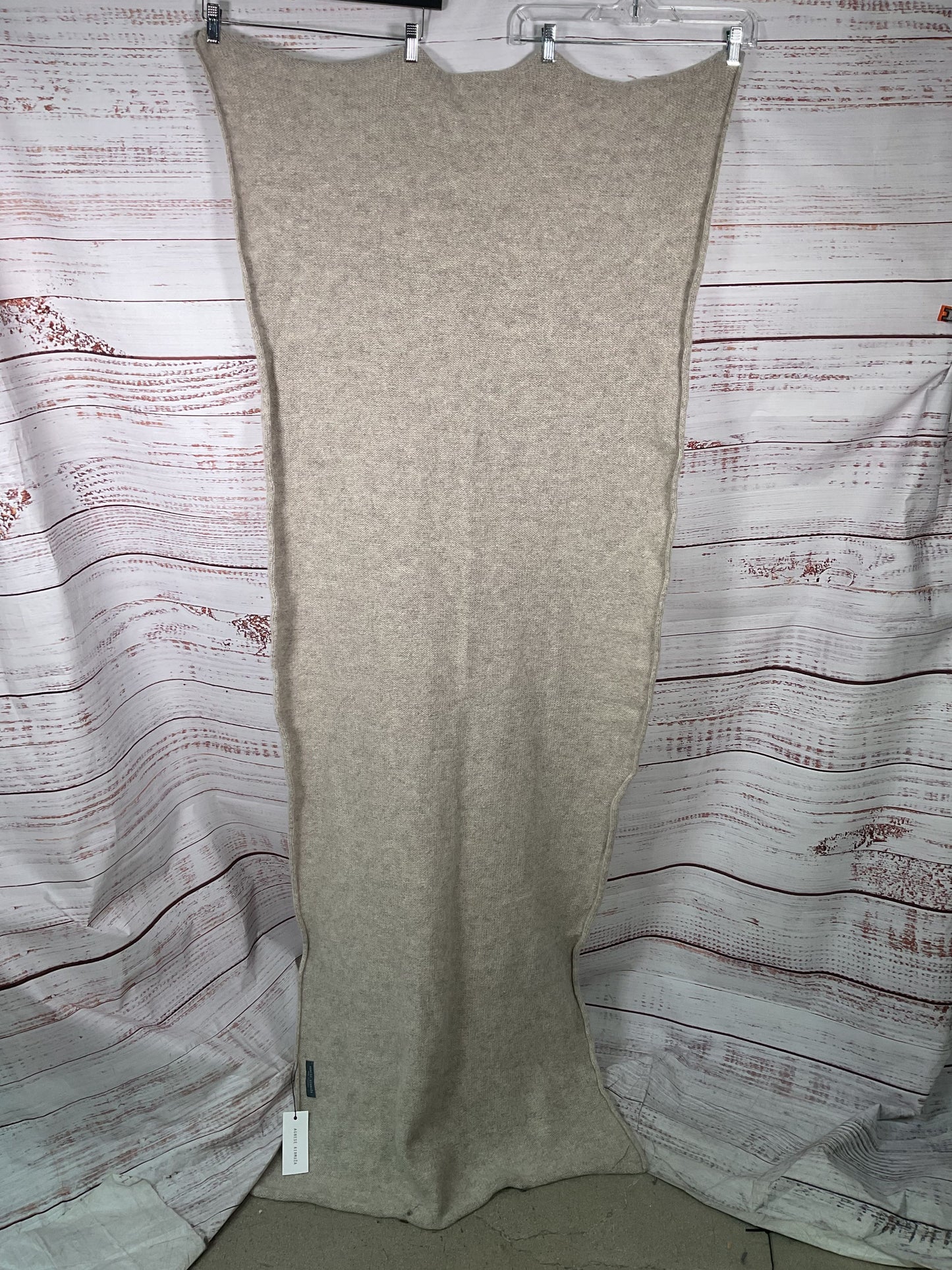 Agnese Kirmuza Handmade in Latvia Gray Wool Blanket NWT