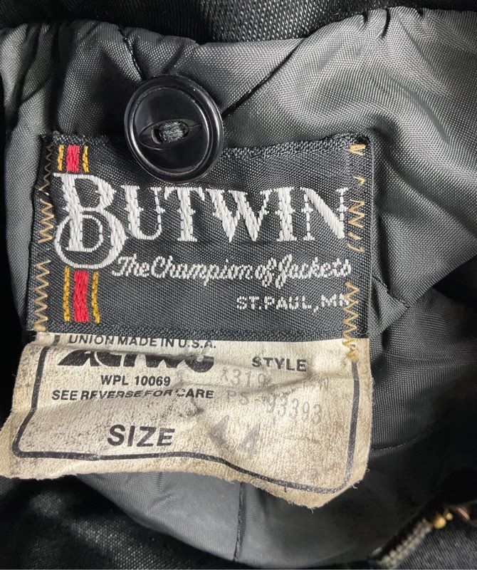 Butwin Vintage Los Angeles Police Jacket Black 44