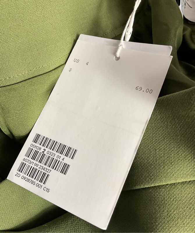 & Other Stories Fitted Single Breasted Blazer Skirt Pants Suit Set Olive Green 4