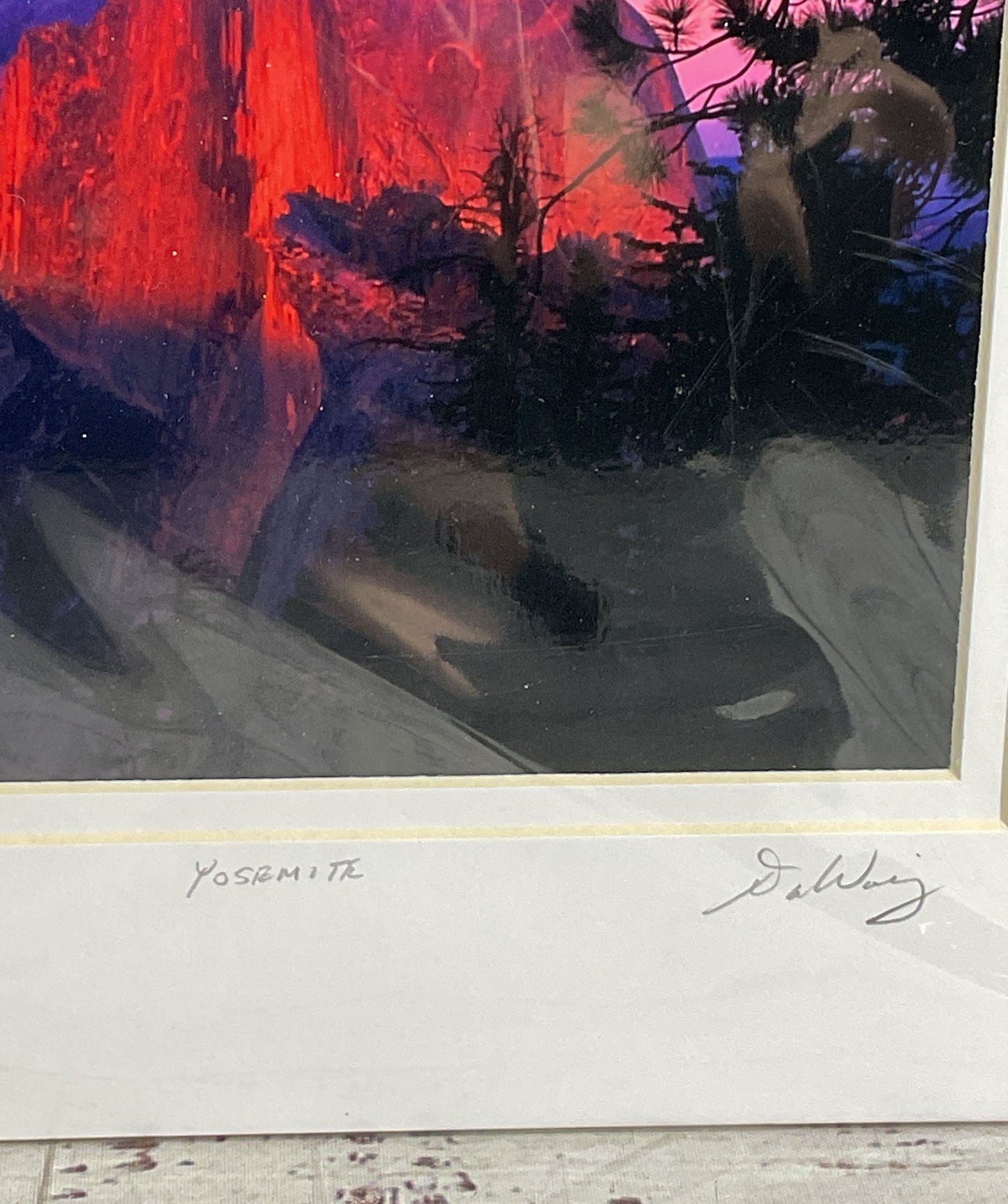 Half Dome Alpine Glow Photograph Signed by Dan Warsinger