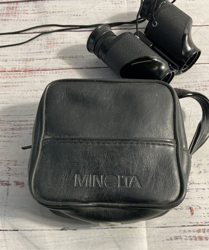 Vintage Minolta Compact 8x20/7.2° Pocket Binoculars Made In Japan