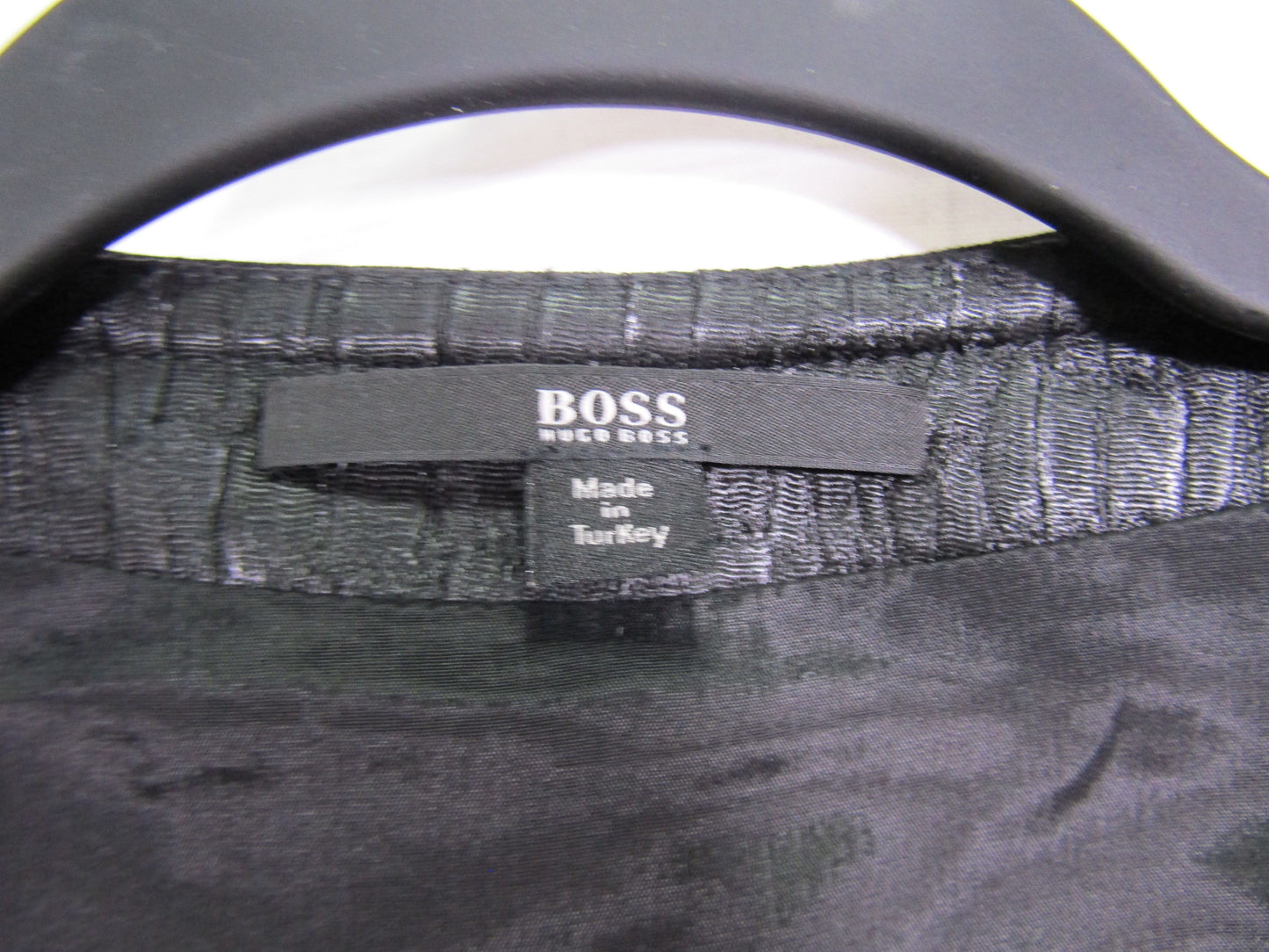Hugo Boss Jimona Women's Beige & Black Cotton Blend Blazer Jacket Size 6