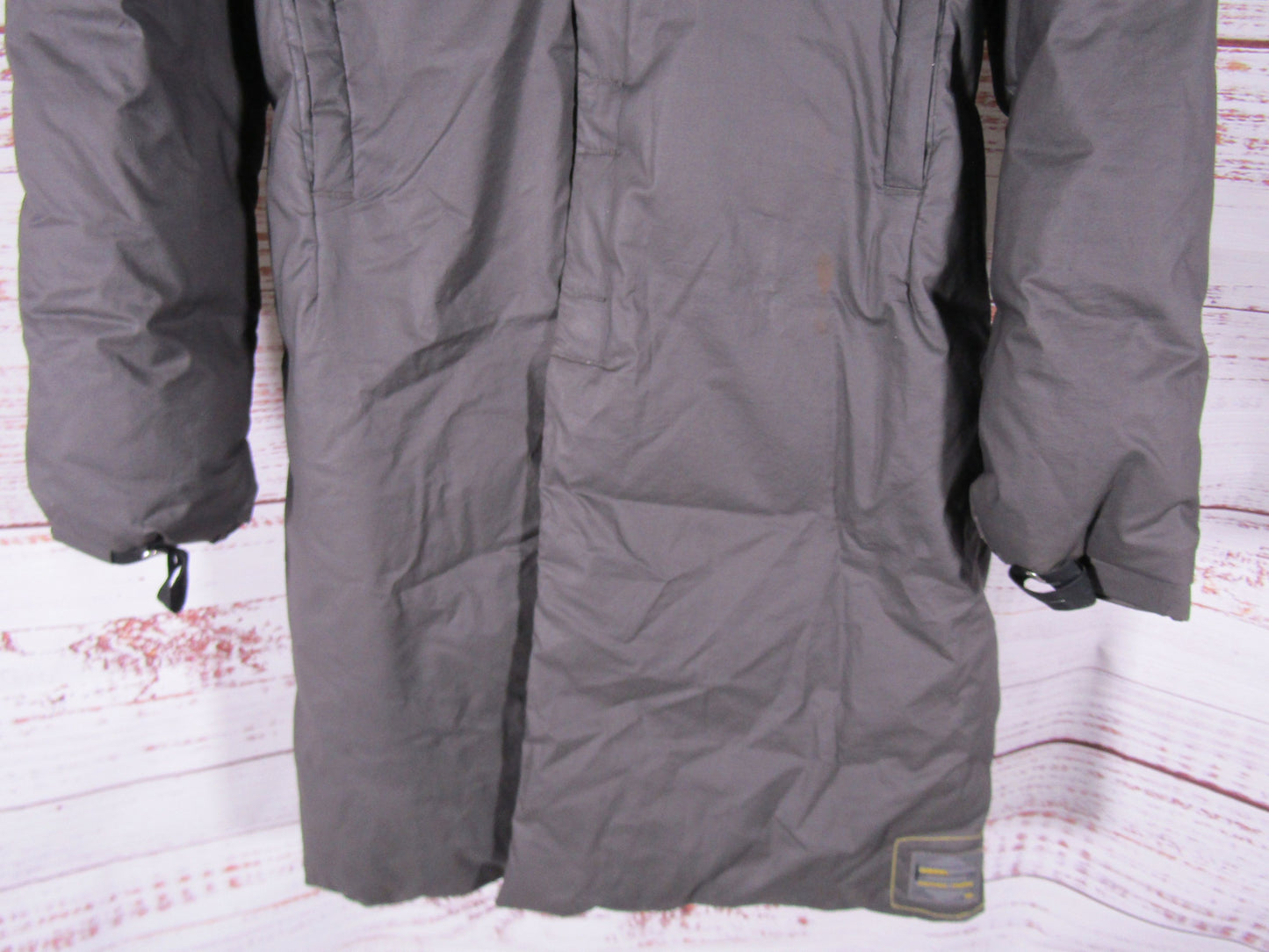 Vintage Diesel Intrinsic Vitality Oversized Gray Duck Down Removable Scarf Coat