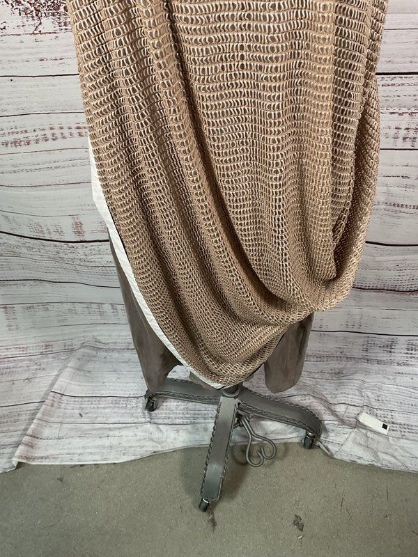 Ark Istanbul Women's Fish Scale Brown & White Midi Dress Size M Made in Turkey