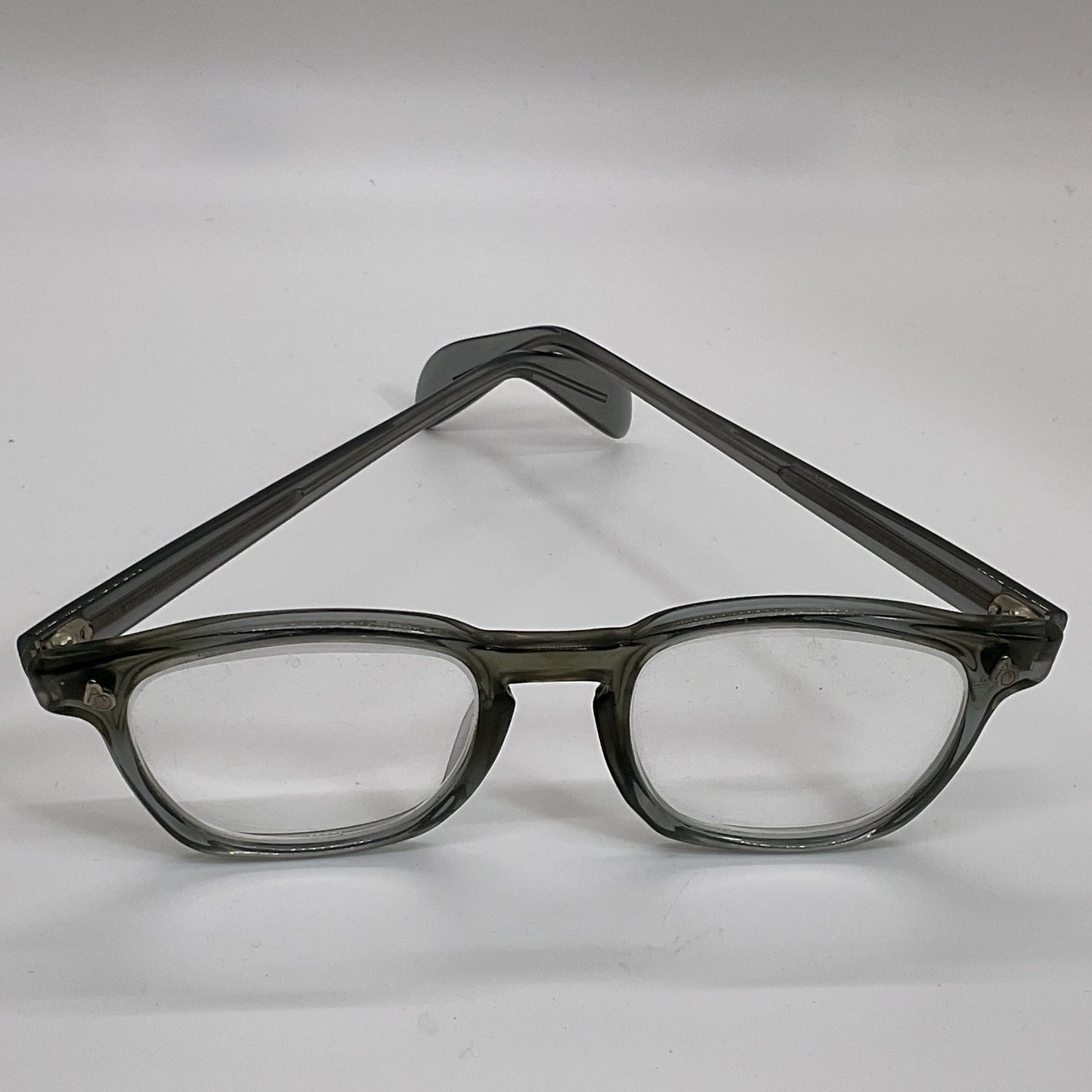 AMERICAN OPTICAL 4 1/2 Clear Gray Eyeglasses-FRAMES ONLY