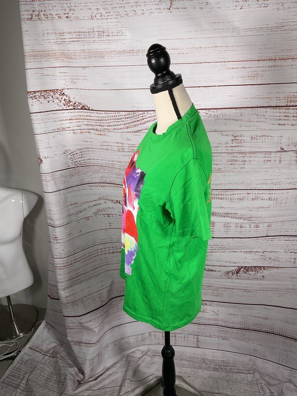Gallery Dept. Men's Quantum Green Graphic Print Cotton Short Sleeve T-Shirt Sz M