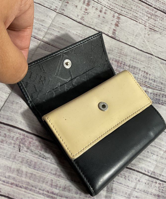 Furla Leather Double Snap Two Tone Wallet