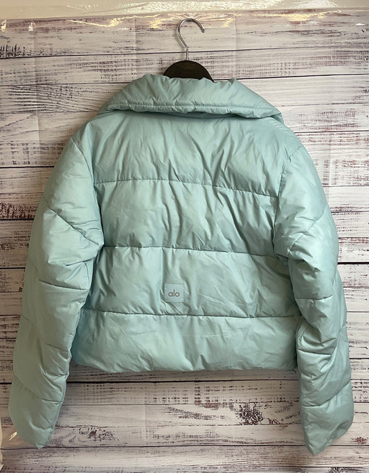 Alo Yoga Gold Rush Puffer Jacket in Celestial Blue - Size Small