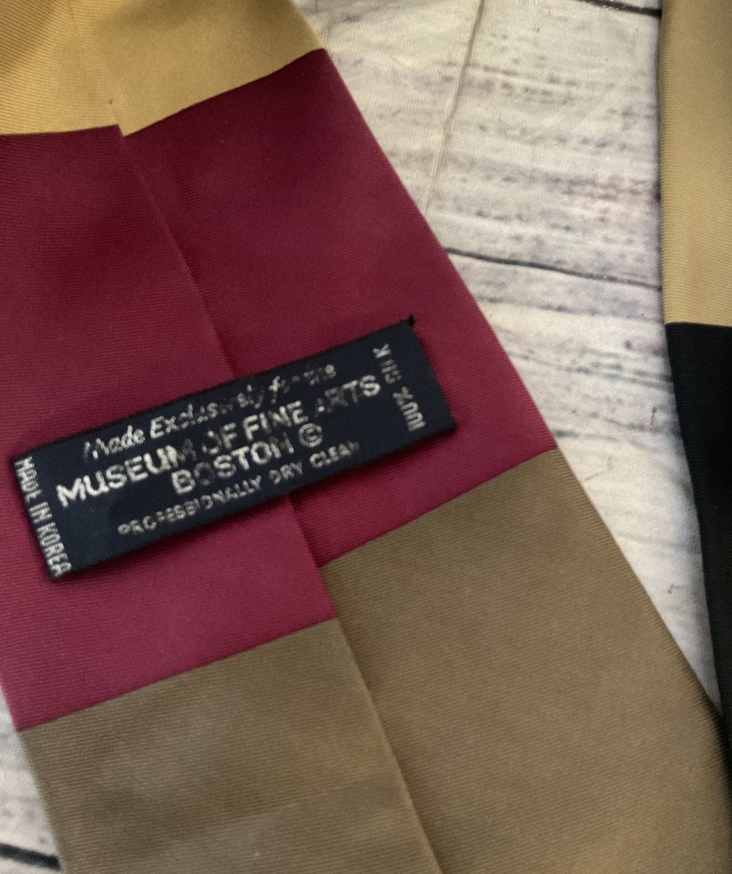 Museums of Fine Arts Boston Block Pattern Silk Tie Multicolor OS