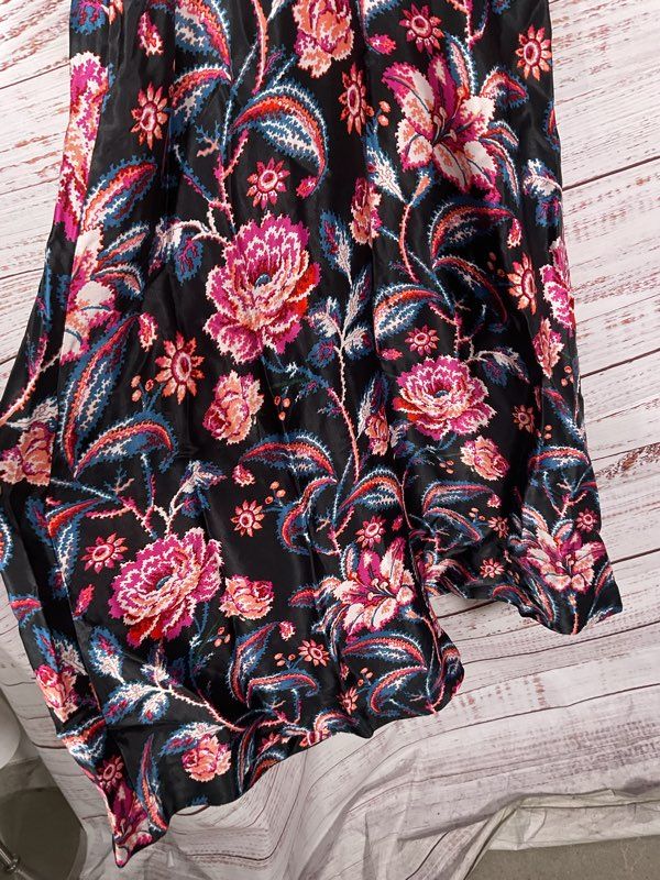 NWT Anthropologie Jocelyn Sleeveless Slip Midi Dress Blackberry Floral Size XS