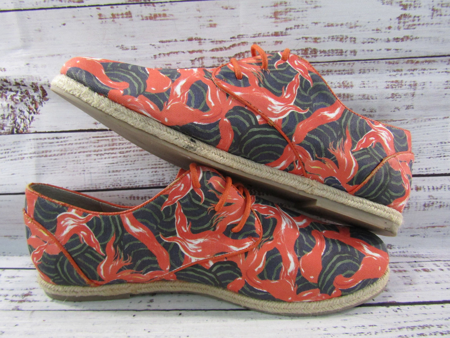 Icon Kylie Women's Multi-Color Floral Canvas Espadrille Sneakers Size 11