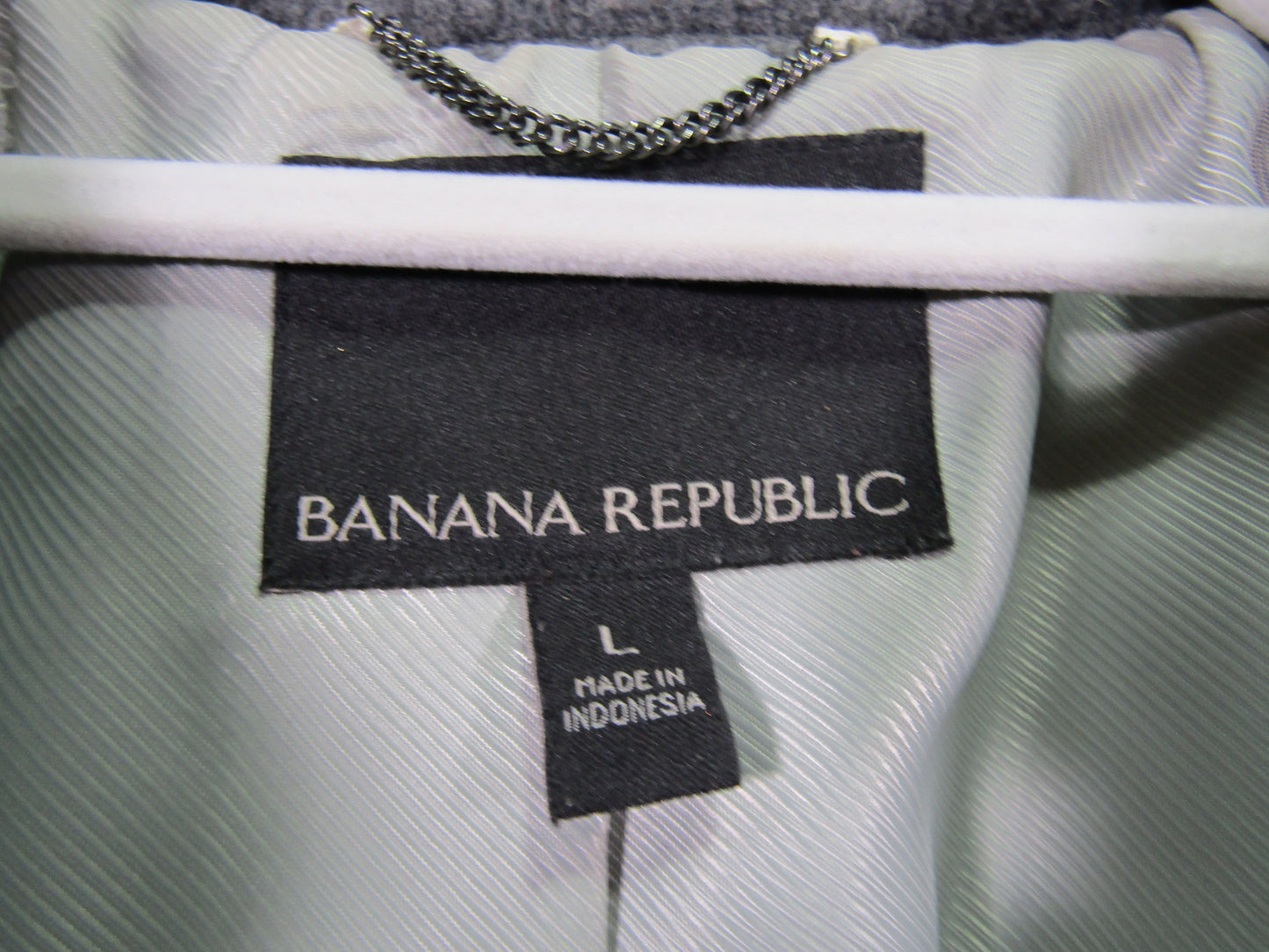 Banana Republic Women's Gray Wool Blend Moto Jacket Size L