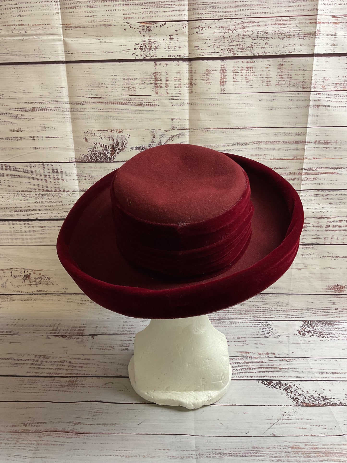 Deborah Fashions Red Derby Hat