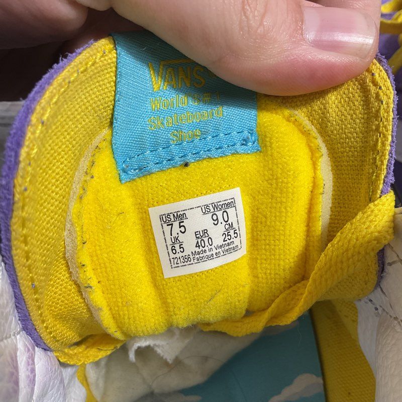 VANS X The Simpsons Lisa for President Purple Skate Hi Top Size 7.5 M/9 W Shoes