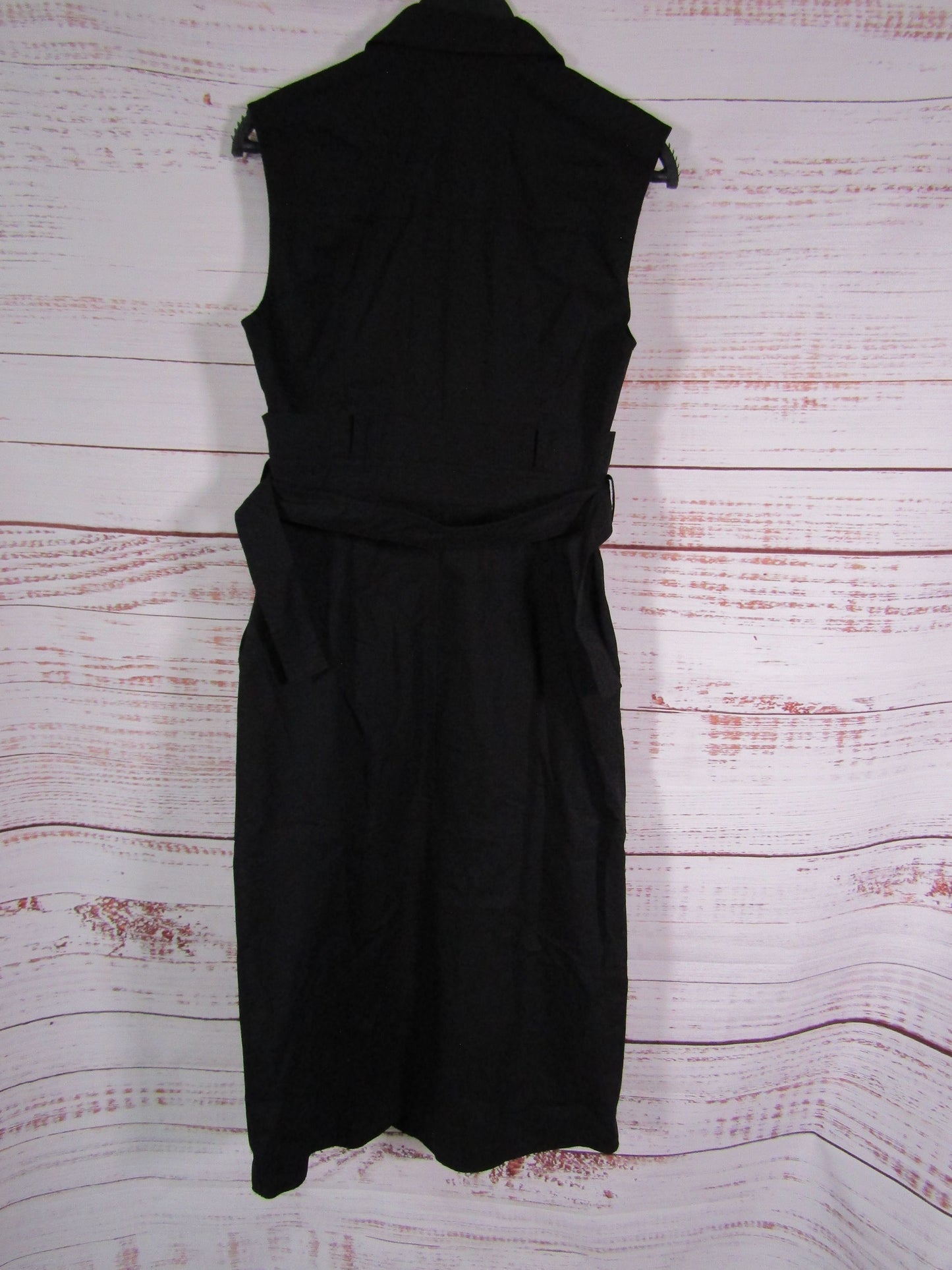 Ted Baker Zamya Women's Black Utility Paperbag Waist Dress Size 1