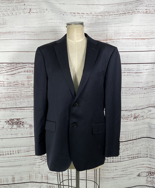 Ermenegildo Zenga Navy Blue Sports Coat - Size 42 Regular