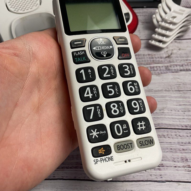 Panasonic KX-TGM420 White Amplified Cordless Telephone *NO CORDS*