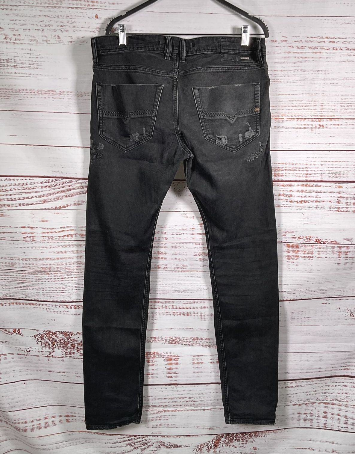 Diesel D.N.A Tepphar Slim Fit Jeans Distressed Black W 32 L 32