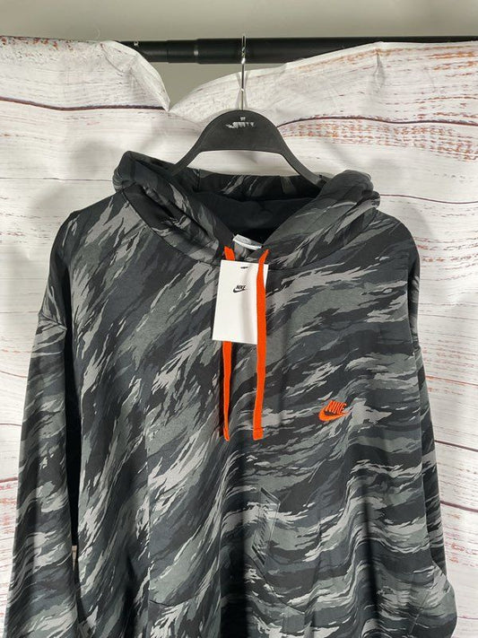 Nike NSW Sports Essentials Club Fleece Hoodie Size 4XL Tall DD5126-010 Black