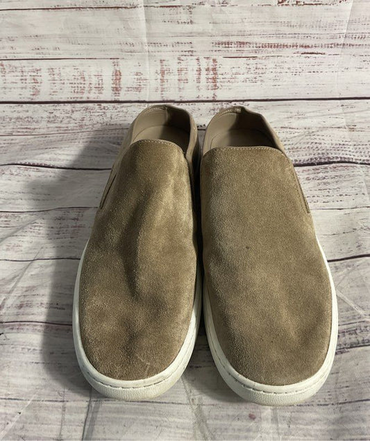 Vince Women's Taupe Brown Suede Leather Slip On Verrell Mule Sneakers Size 6