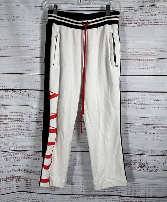 Amiri Logo Stripe Sweatpants White Small