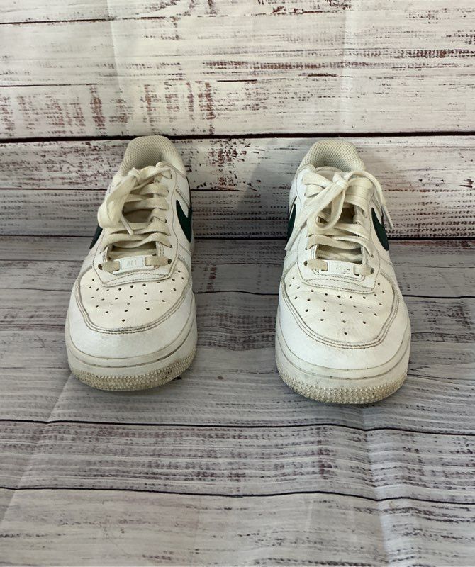 Women's Nike Air Force 1'07 White With Dark Teal Sneaker Size 7