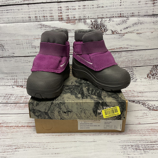North Face Alpenglow Purple Waterproof Snow Boot Toddler Kids Size 8